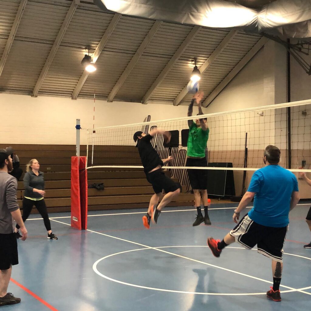 adult volleyball at firetree place